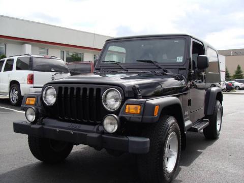 Black Jeep Wrangler Unlimited 4x4.  Click to enlarge.