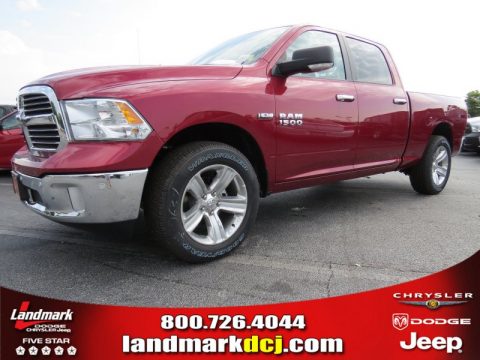 Deep Cherry Red Crystal Pearl Ram 1500 Big Horn Crew Cab.  Click to enlarge.