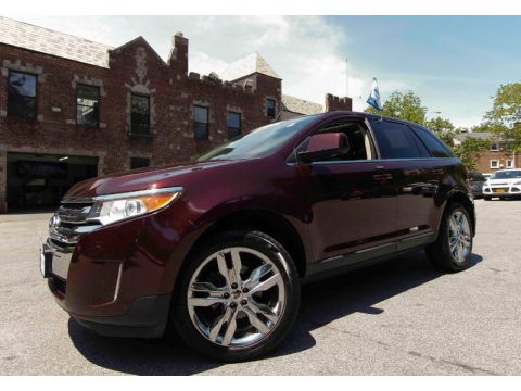 Bordeaux Reserve Red Metallic Ford Edge Limited AWD.  Click to enlarge.
