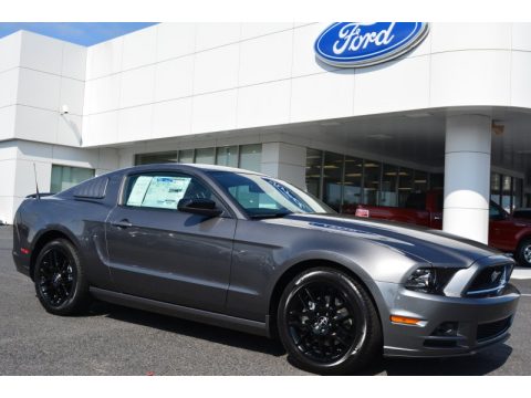 Sterling Gray Ford Mustang V6 Coupe.  Click to enlarge.