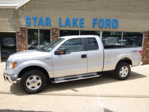 Ingot Silver Metallic Ford F150 XLT SuperCab 4x4.  Click to enlarge.