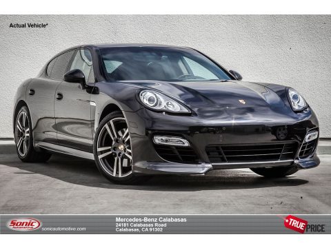 Black Porsche Panamera 4S.  Click to enlarge.