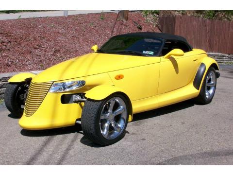 Prowler Yellow Plymouth Prowler Roadster.  Click to enlarge.