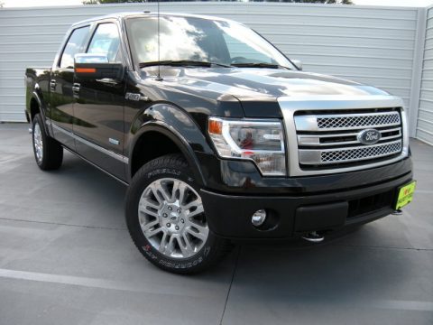 Tuxedo Black Ford F150 Platinum SuperCrew 4x4.  Click to enlarge.