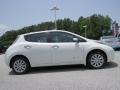  2015 Nissan LEAF Glacier White #6