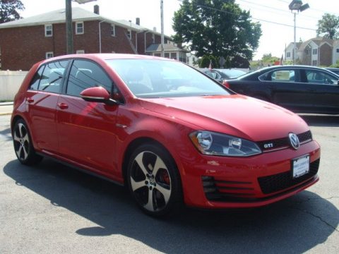 Tornado Red Volkswagen Golf GTI 4-Door 2.0T S.  Click to enlarge.