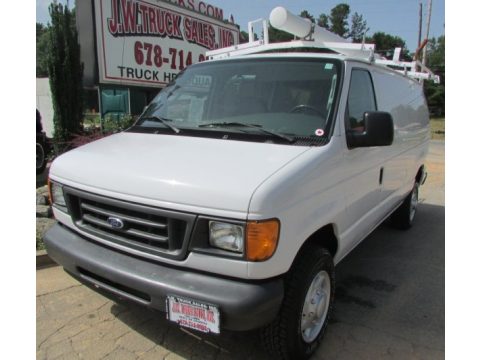 Oxford White Ford E Series Van E350 Commercial.  Click to enlarge.