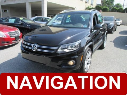 Deep Black Metallic Volkswagen Tiguan SE 4Motion.  Click to enlarge.