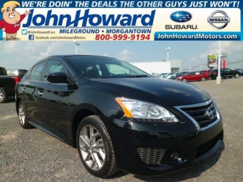 Super Black Nissan Sentra SR.  Click to enlarge.