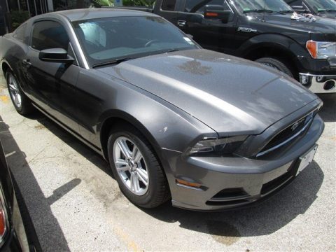 Sterling Gray Ford Mustang V6 Coupe.  Click to enlarge.