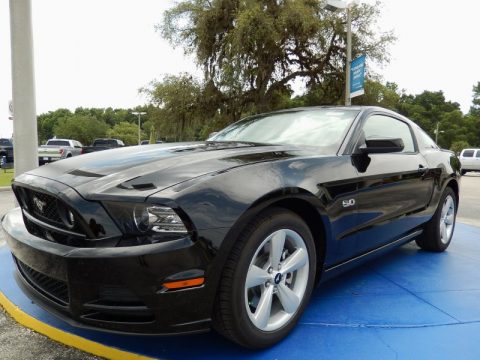 Black Ford Mustang GT Coupe.  Click to enlarge.