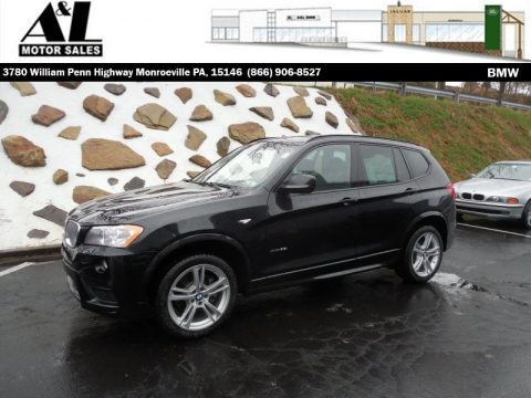 Jet Black BMW X3 xDrive35i.  Click to enlarge.