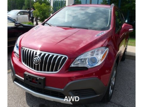 Ruby Red Metallic Buick Encore AWD.  Click to enlarge.