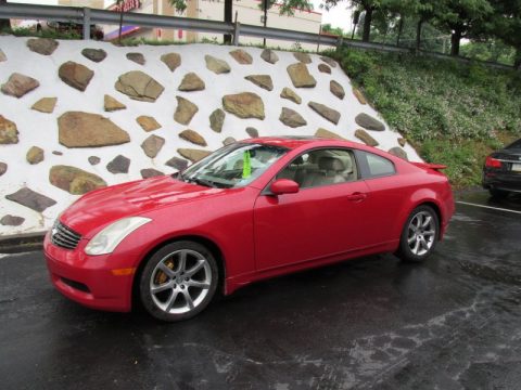 Laser Red Infiniti G 35 Coupe.  Click to enlarge.
