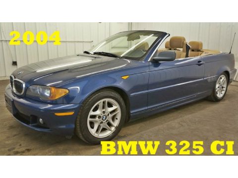 Mystic Blue Metallic BMW 3 Series 325i Convertible.  Click to enlarge.