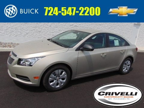 Champagne Silver Metallic Chevrolet Cruze LS.  Click to enlarge.