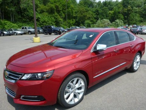 Crystal Red Tintcoat Chevrolet Impala LTZ.  Click to enlarge.