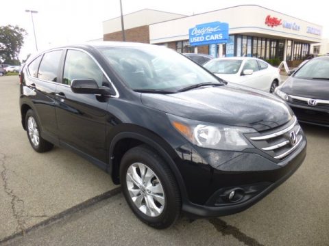 Crystal Black Pearl Honda CR-V EX 4WD.  Click to enlarge.