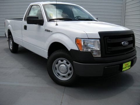 Oxford White Ford F150 XL Regular Cab.  Click to enlarge.