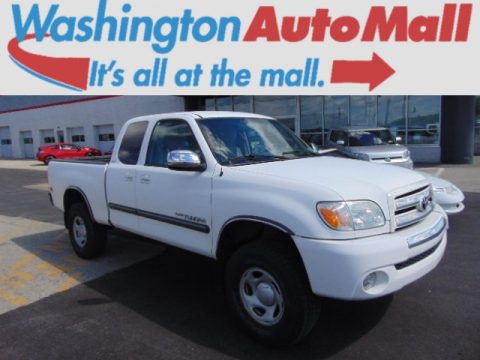Natural White Toyota Tundra SR5 Access Cab 4x4.  Click to enlarge.