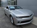 Front 3/4 View of 2015 Chevrolet Camaro LS Coupe #9