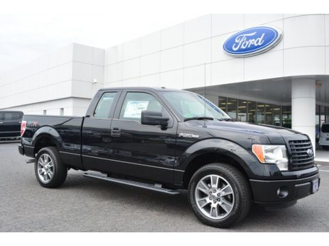 Tuxedo Black Ford F150 STX SuperCab.  Click to enlarge.
