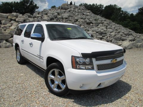 Summit White Chevrolet Suburban LTZ 4x4.  Click to enlarge.