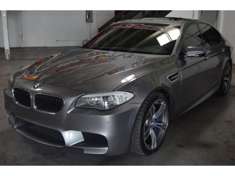 Space Grey Metallic BMW M5 Sedan.  Click to enlarge.