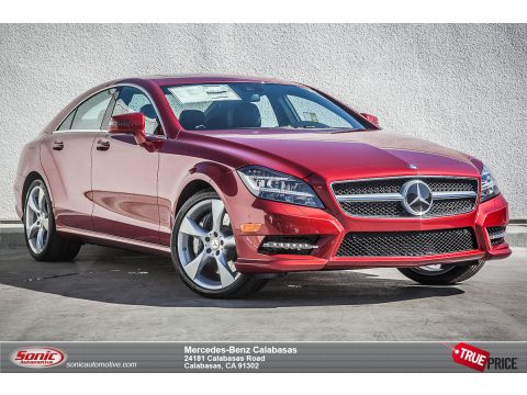 Hyacinth Red Metallic Mercedes-Benz CLS 550 Coupe.  Click to enlarge.