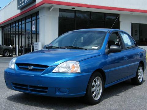Rally Blue Kia Rio Sedan.  Click to enlarge.