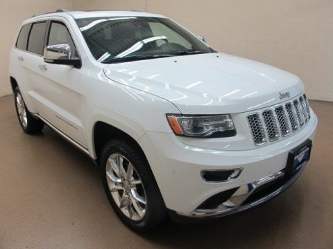 Bright White Jeep Grand Cherokee Summit 4x4.  Click to enlarge.