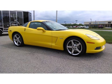 Velocity Yellow Chevrolet Corvette Coupe.  Click to enlarge.