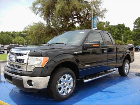 Tuxedo Black Ford F150 XLT SuperCab.  Click to enlarge.