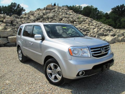 Alabaster Silver Metallic Honda Pilot EX-L 4WD.  Click to enlarge.