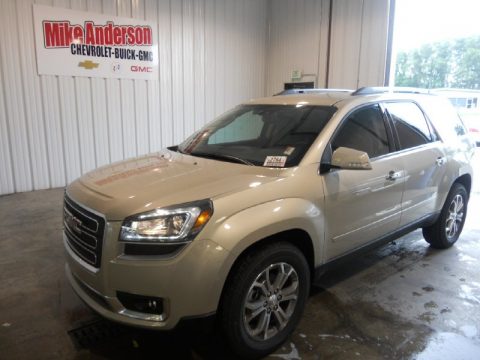 Champagne Silver Metallic GMC Acadia SLT.  Click to enlarge.