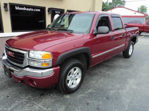 Sport Red Metallic GMC Sierra 1500 SLT Crew Cab 4x4.  Click to enlarge.