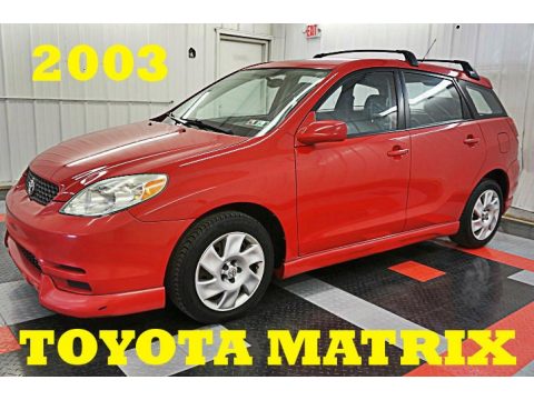 Radiant Red Toyota Matrix XR.  Click to enlarge.