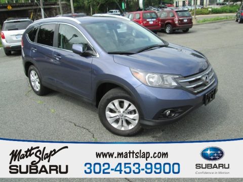 Twilight Blue Metallic Honda CR-V EX-L 4WD.  Click to enlarge.