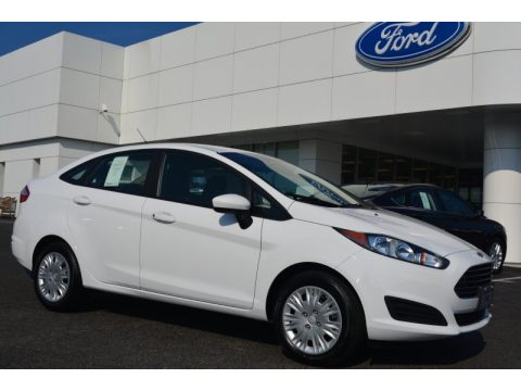 Oxford White Ford Fiesta S Sedan.  Click to enlarge.