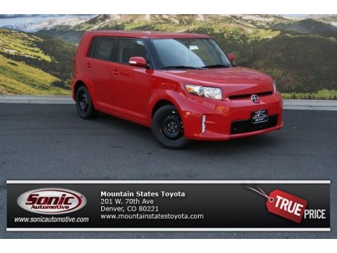 Absolutely Red Scion xB .  Click to enlarge.