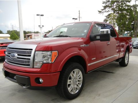 Red Candy Metallic Ford F150 Platinum SuperCrew 4x4.  Click to enlarge.