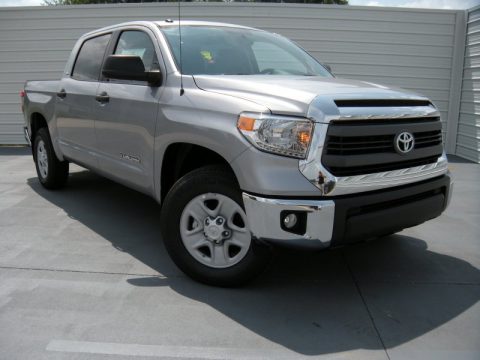 Silver Sky Metallic Toyota Tundra SR5 Double Cab.  Click to enlarge.