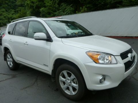 Blizzard White Pearl Toyota RAV4 Limited 4WD.  Click to enlarge.