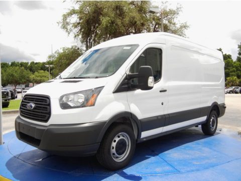 Oxford White Ford Transit Van 150 MR Long.  Click to enlarge.