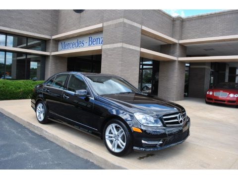 Black Mercedes-Benz C 250 Sport.  Click to enlarge.