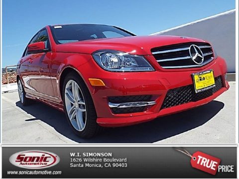 Mars Red Mercedes-Benz C 250 Sport.  Click to enlarge.