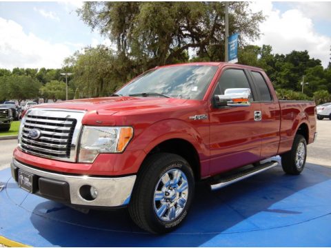 Red Candy Metallic Ford F150 XLT SuperCab.  Click to enlarge.