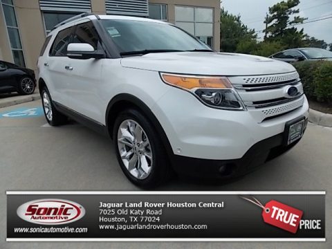 White Platinum Tri-Coat Ford Explorer Limited.  Click to enlarge.