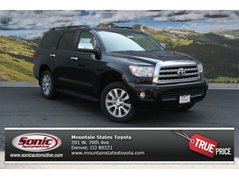 Black Toyota Sequoia Limited 4x4.  Click to enlarge.