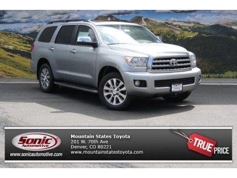 Silver Sky Metallic Toyota Sequoia Limited 4x4.  Click to enlarge.